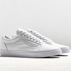 White Old Skool Vans